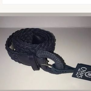 Womens Size Large Chaps Royal Blue Nylon Belt